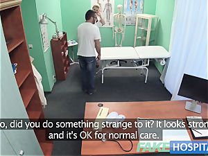 faux hospital Hired handyman finishes off all over nurses butt