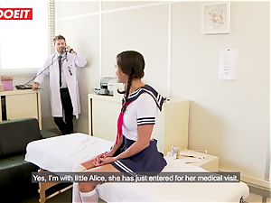 schoolgirl gets abused xxx by instructor and doctor