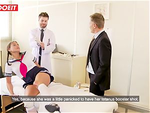schoolgirl gets abused xxx by instructor and doctor